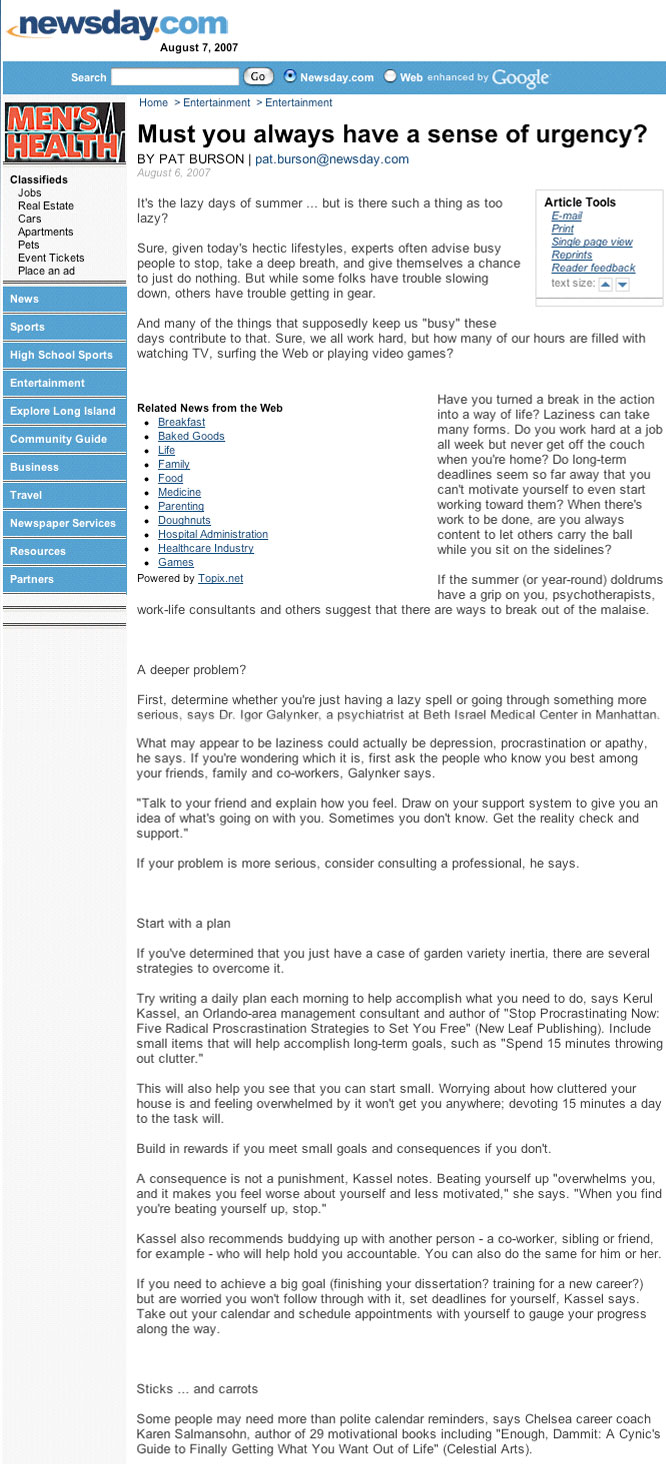 Kerul quoted in the Orlando Sentinel
